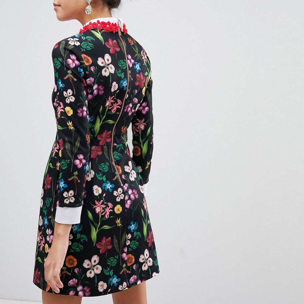 TED BAKER HAMPTON COLLAR DRESS NEW WITH TAGS - Picture 2 of 3